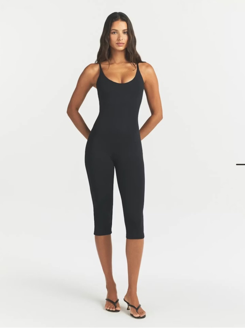 NWT SKIMS Obsidian Capri Sculpting Jumpsuit XS